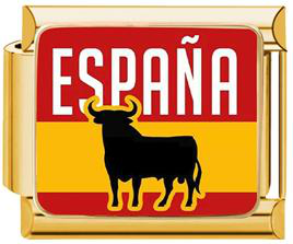 Espana Bull Italian Charm - Gold