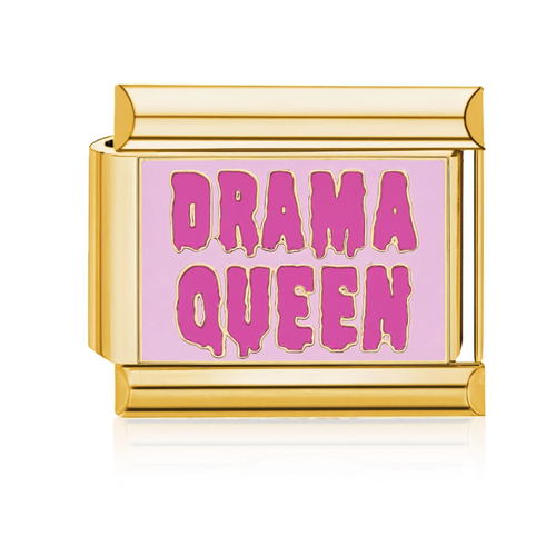 Drama Queen Italian Charm - Gold