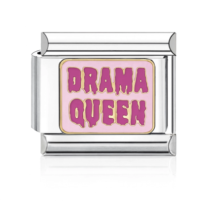 Drama Queen Italian Charm - Silver