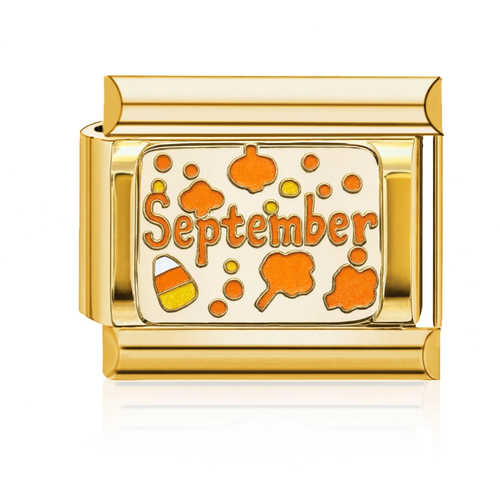 September Italian Charm Silver
