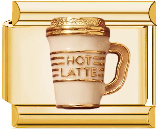 Mug Hot Latte Italian Charm Gold