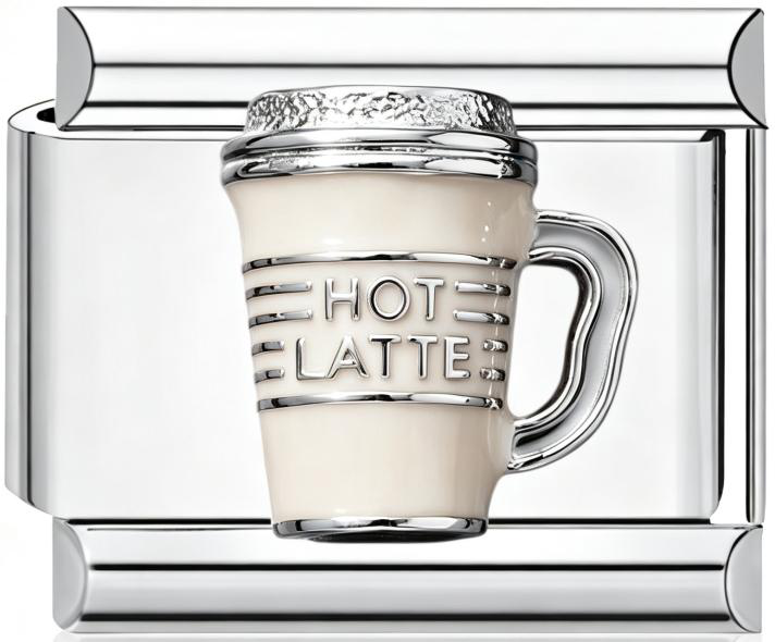 Hot Latte Mug Italian Charm Silver