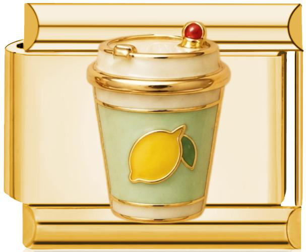 Lemon Gem Cup Italian Charm Gold