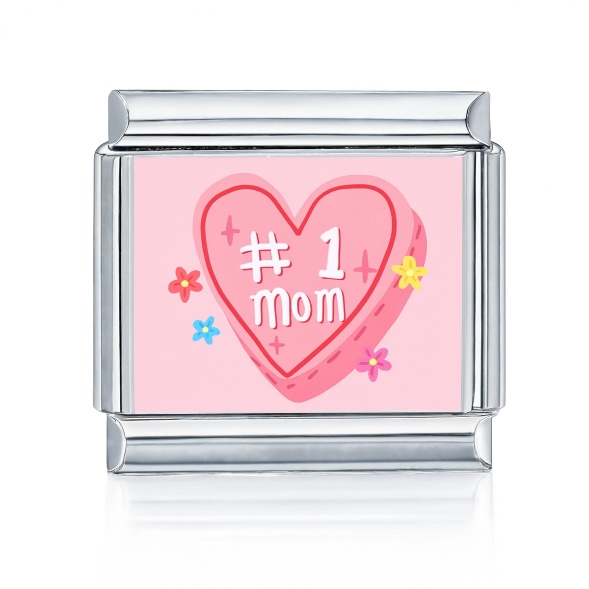 1 Mom Charm Silver