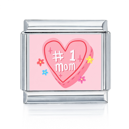 1 Mom Charm Silver