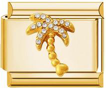 Palm Tree Italian Charm Gold