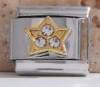 Crystal Star Italian Charm - Silver