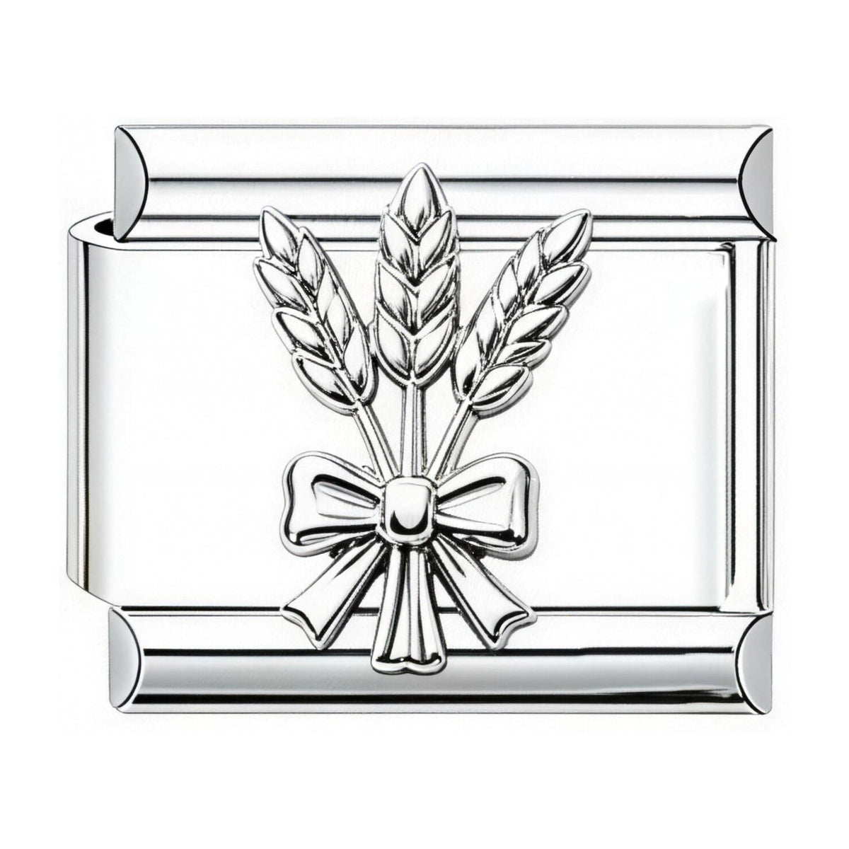 Wheat Bundle Italian charm in silver - Barcelona souvenir