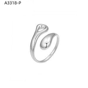Curved Notch Ring - Barcelona souvenir jewellery