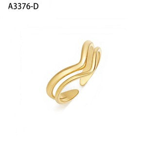Notched Wave Ring