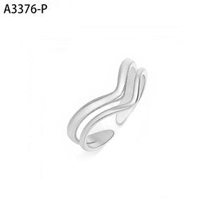 Notched Wave Ring