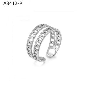 Curled Wave Ring