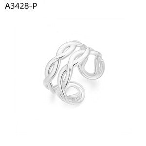Notched Signet Two Ring