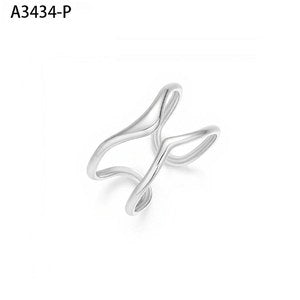 Ridged Wave Ring