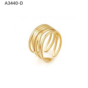 Ridged Bar Ring
