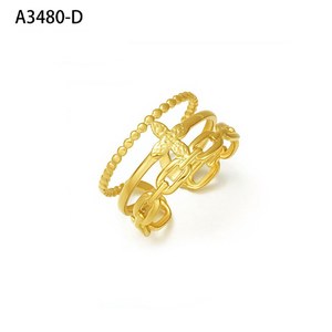 Slim Signet Three Ring