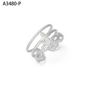 Slim Signet Three Ring - Barcelona souvenir jewellery