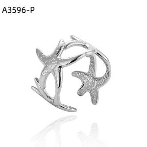 Ridged Circle Ring