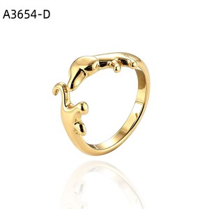 Ridged Petal Two Ring