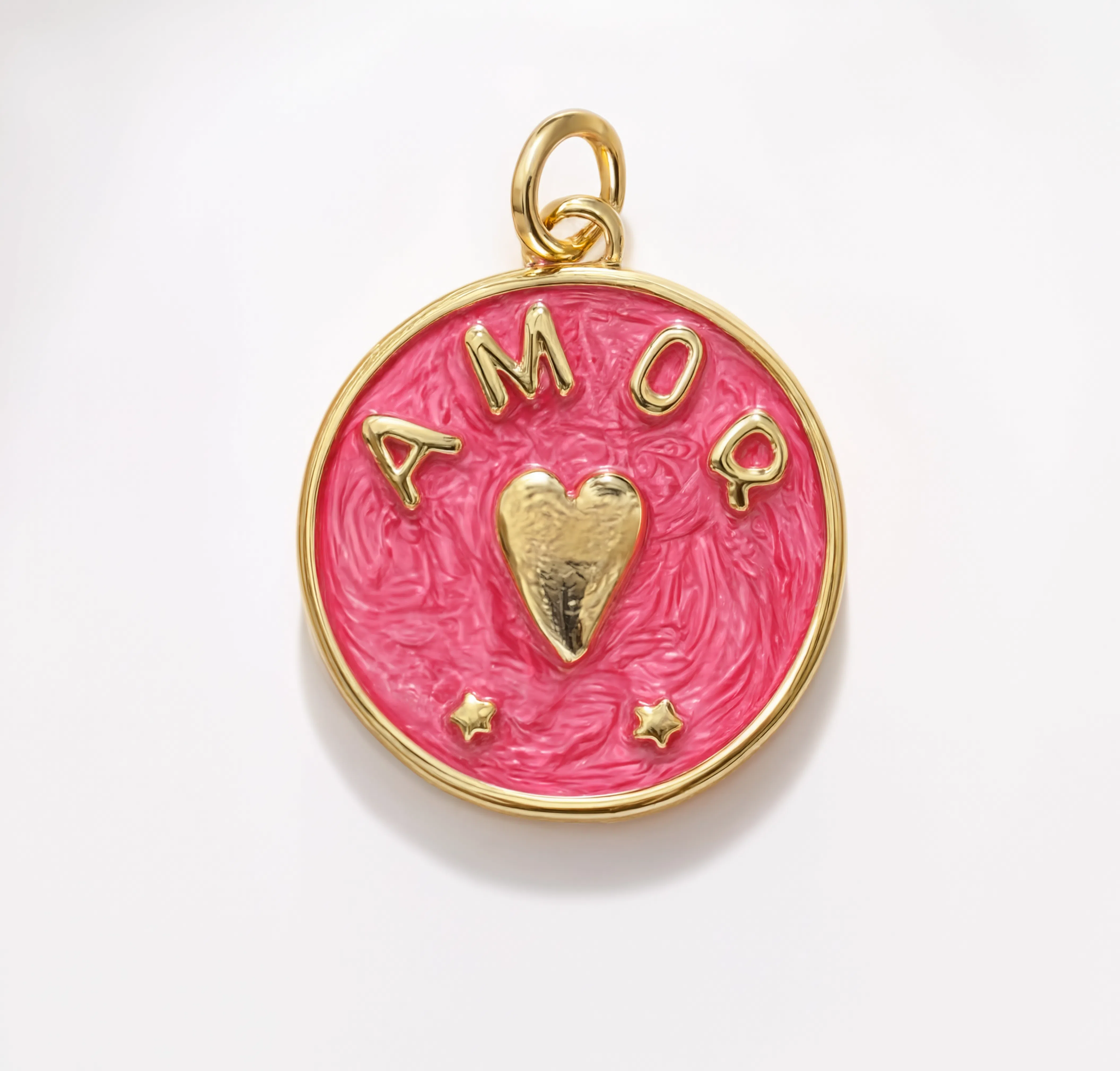 AMOR Coin Charm Gold — product view