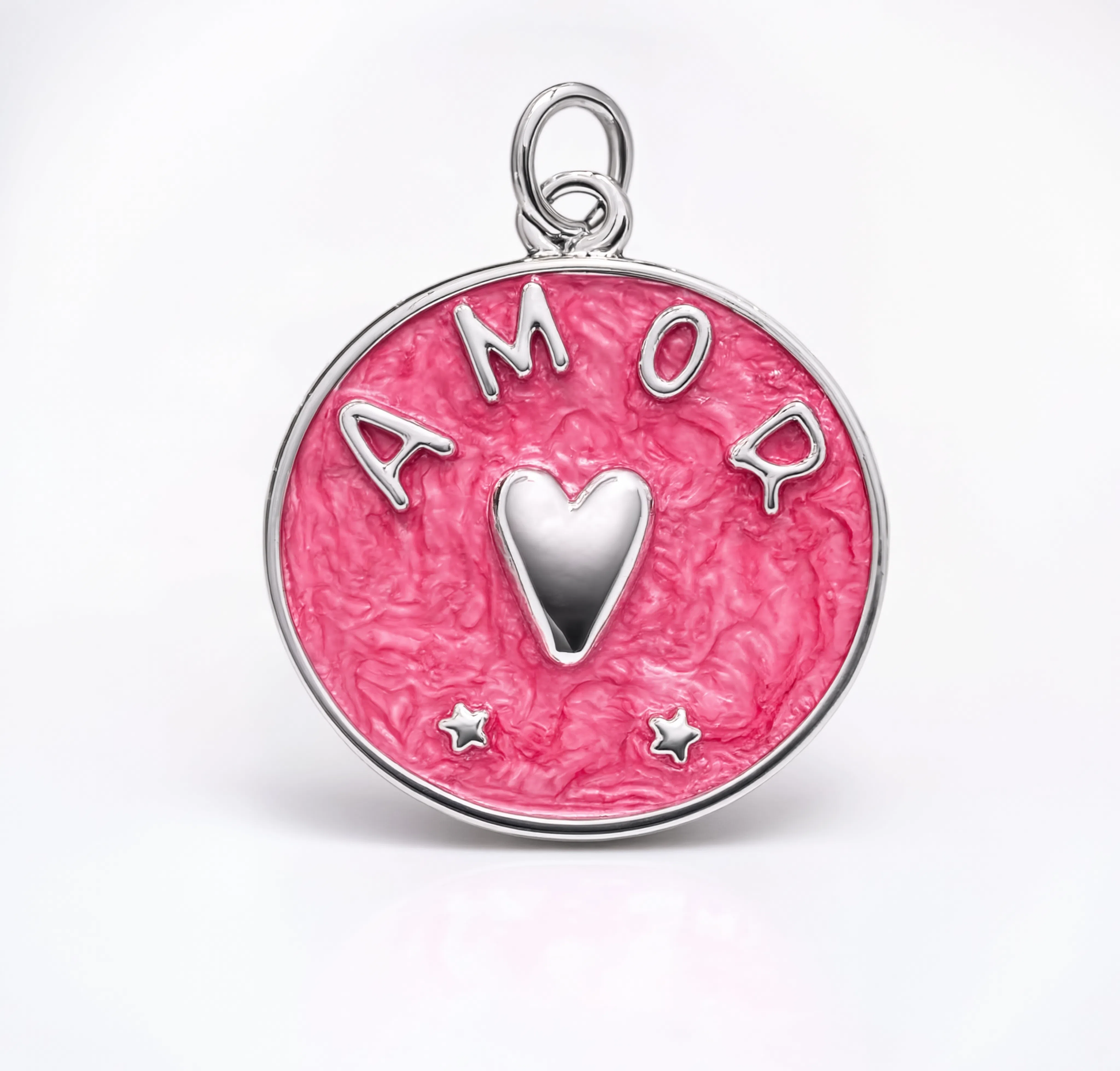 AMOR Coin Charm Silver — product view