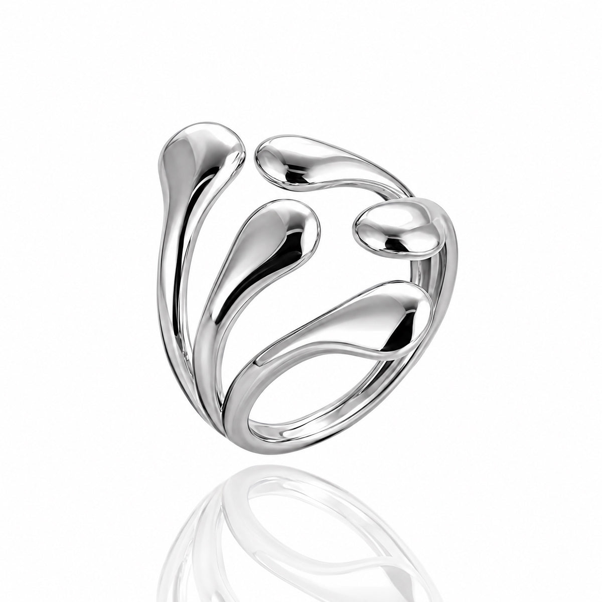Molten Drop Ring Silver - charm jewellery, Barcelona souvenir