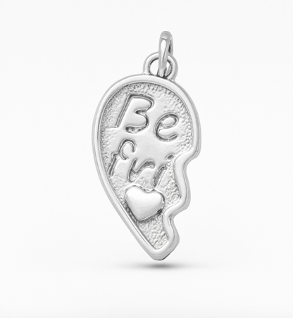 Best Friends Heart Charm Silver — product view