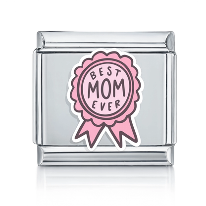 Best Mom Ever Charm Silver