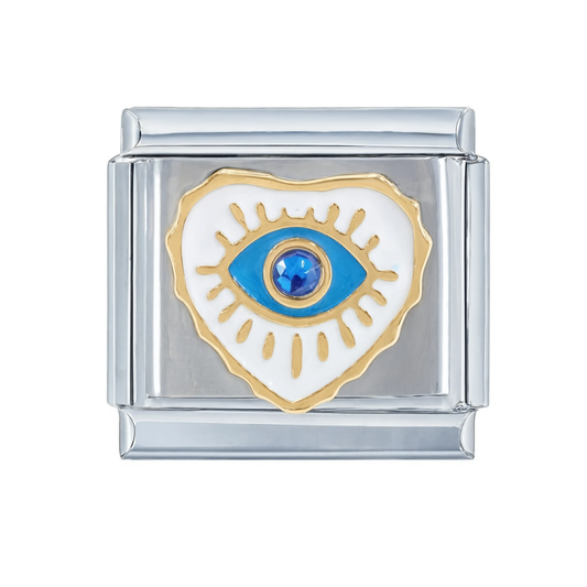 Blue Evil Eye Heart