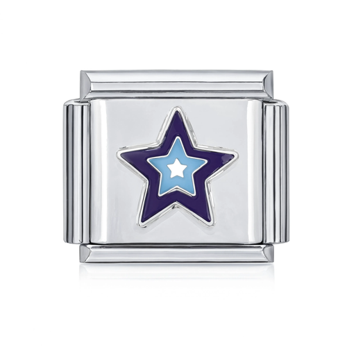 Blue Star Italian Charm