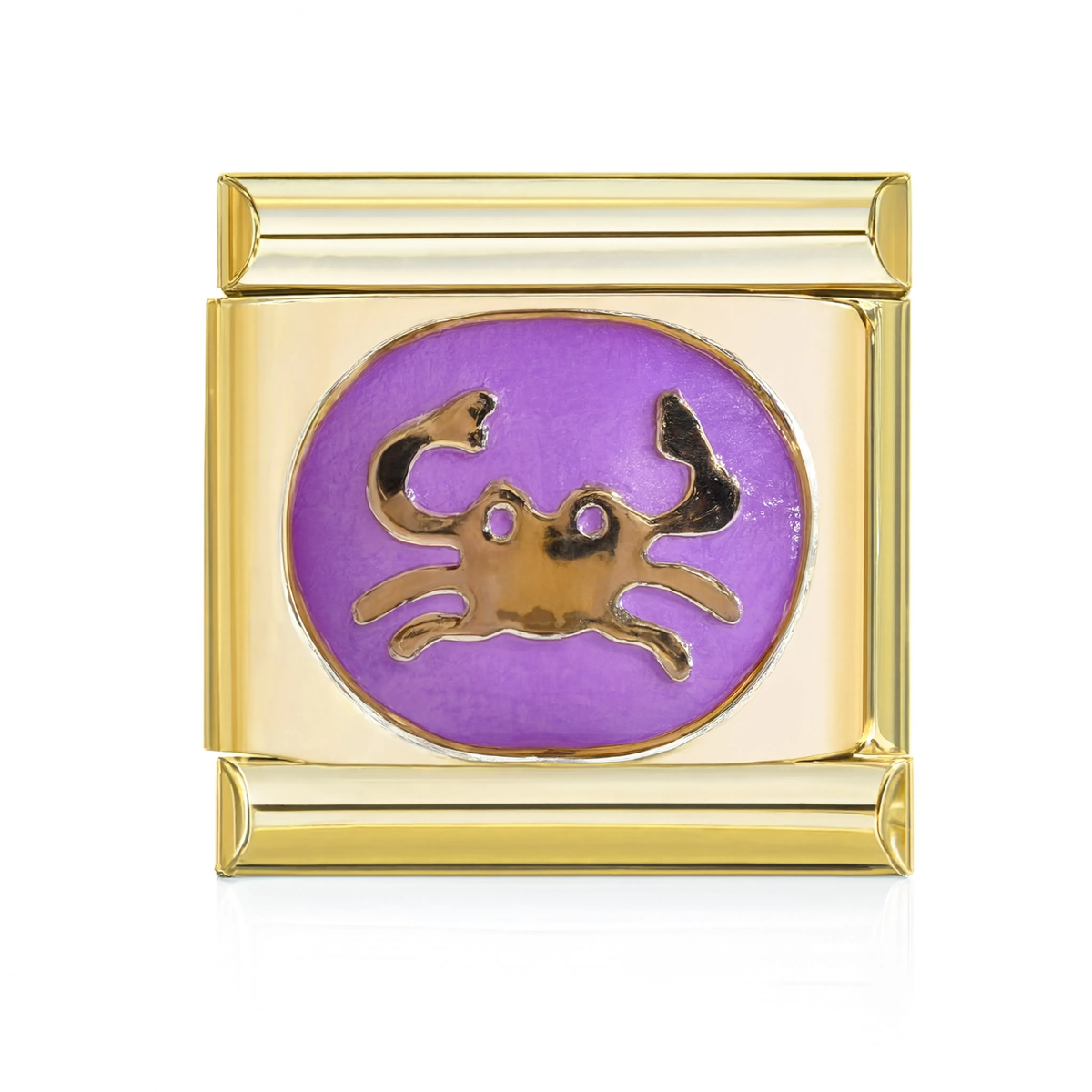 Cancer Crab Charm Gold HD