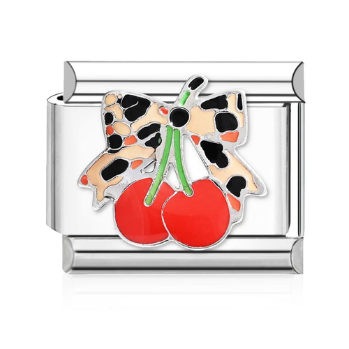 Cherries Leopard Silver