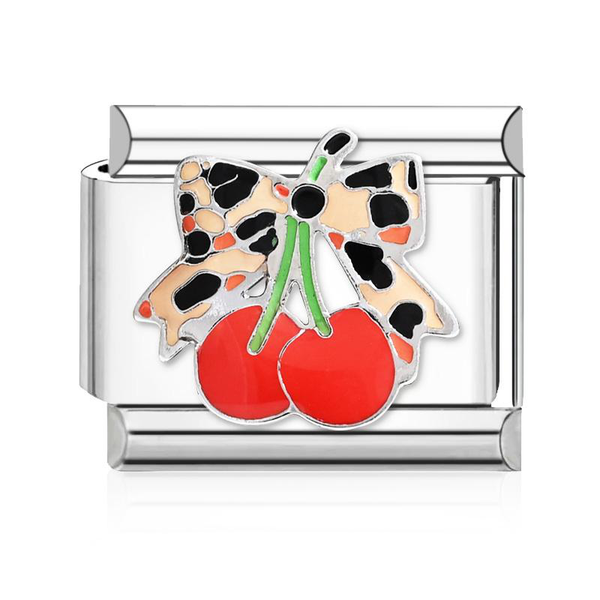 Cherries Leopard Silver