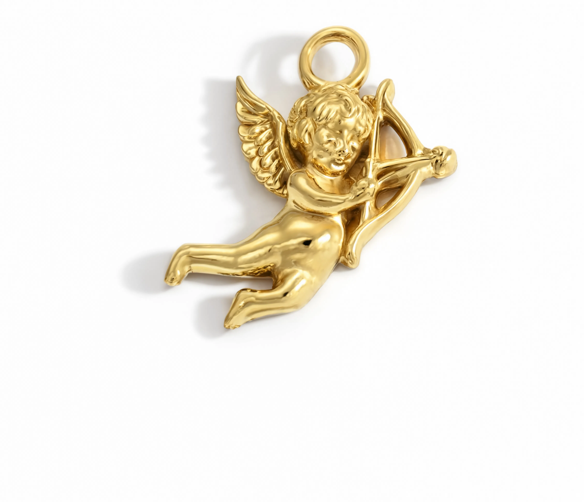 Cherub Angel Charm Gold — product view