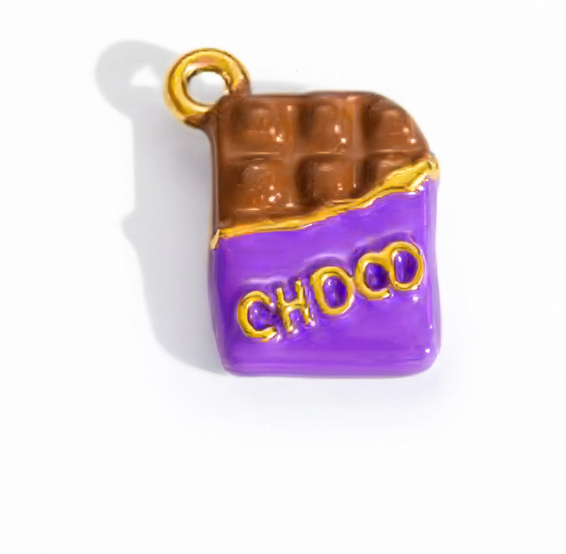 Chocolate Bar Charm Gold — product view
