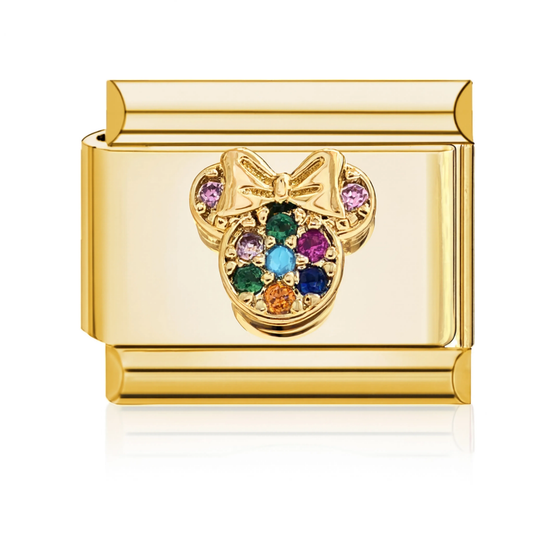 Colorful Gem Charm HD Gold