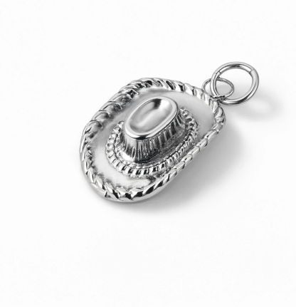 Cowboy Hat Charm Silver — product view