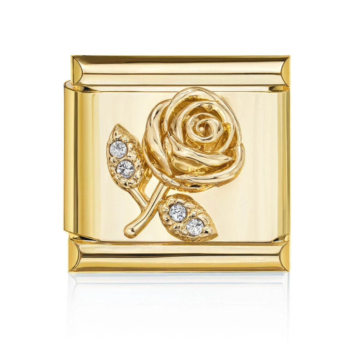 Crystal Rose Charm Gold HD