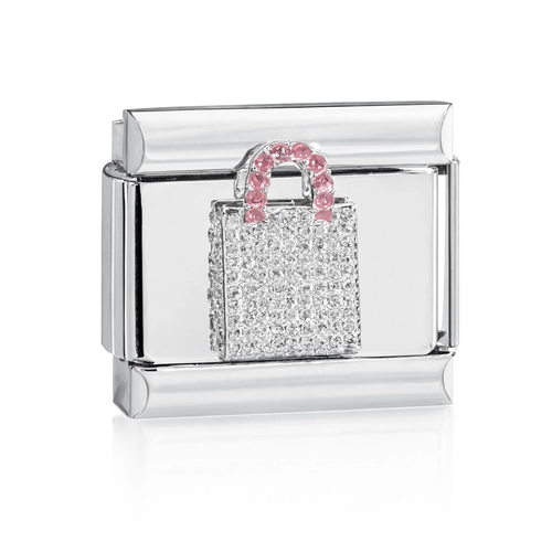 Crystal Shopping Bag Charm HD