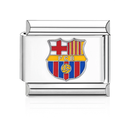 FCB Crest Italian Charm Silver