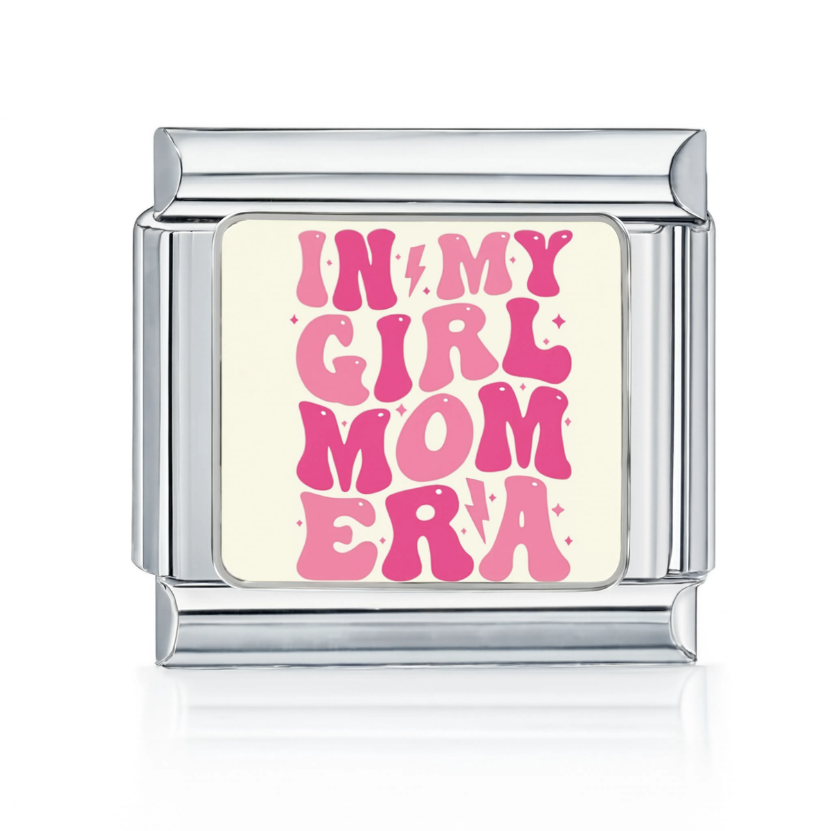 Girl Mom Era Charm Silver