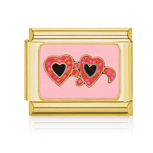 Glitter Hearts Charm HD