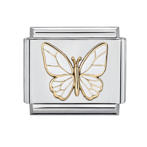 Gold White Butterfly