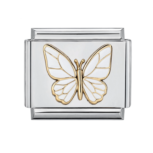 Gold White Butterfly