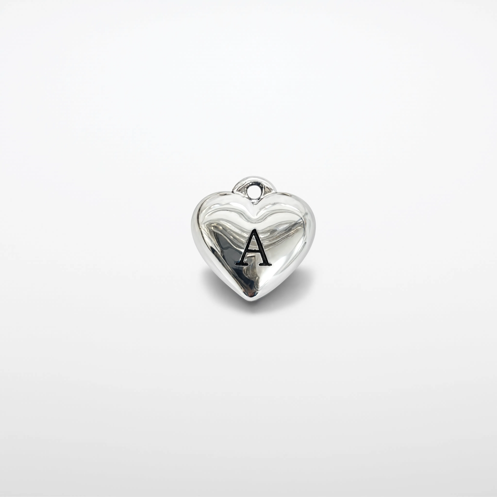 Letter A Charm Silver