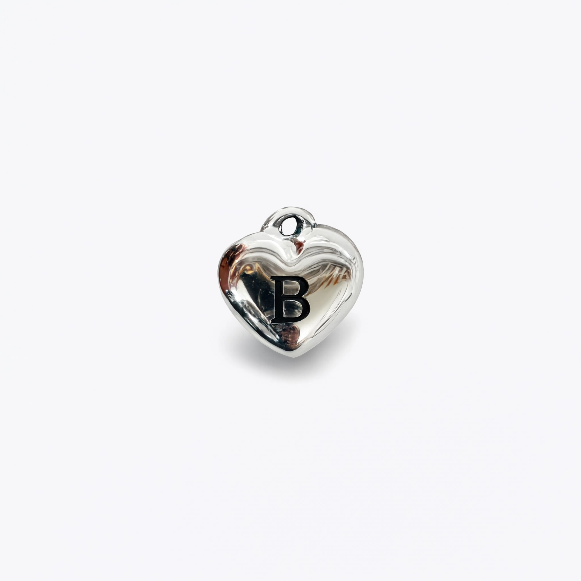 Letter B Charm Silver