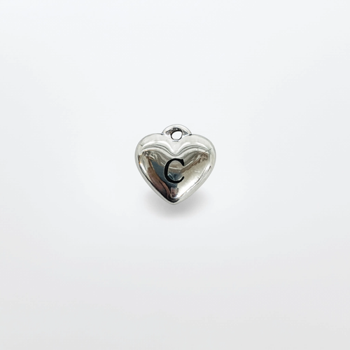 Letter C Charm Silver