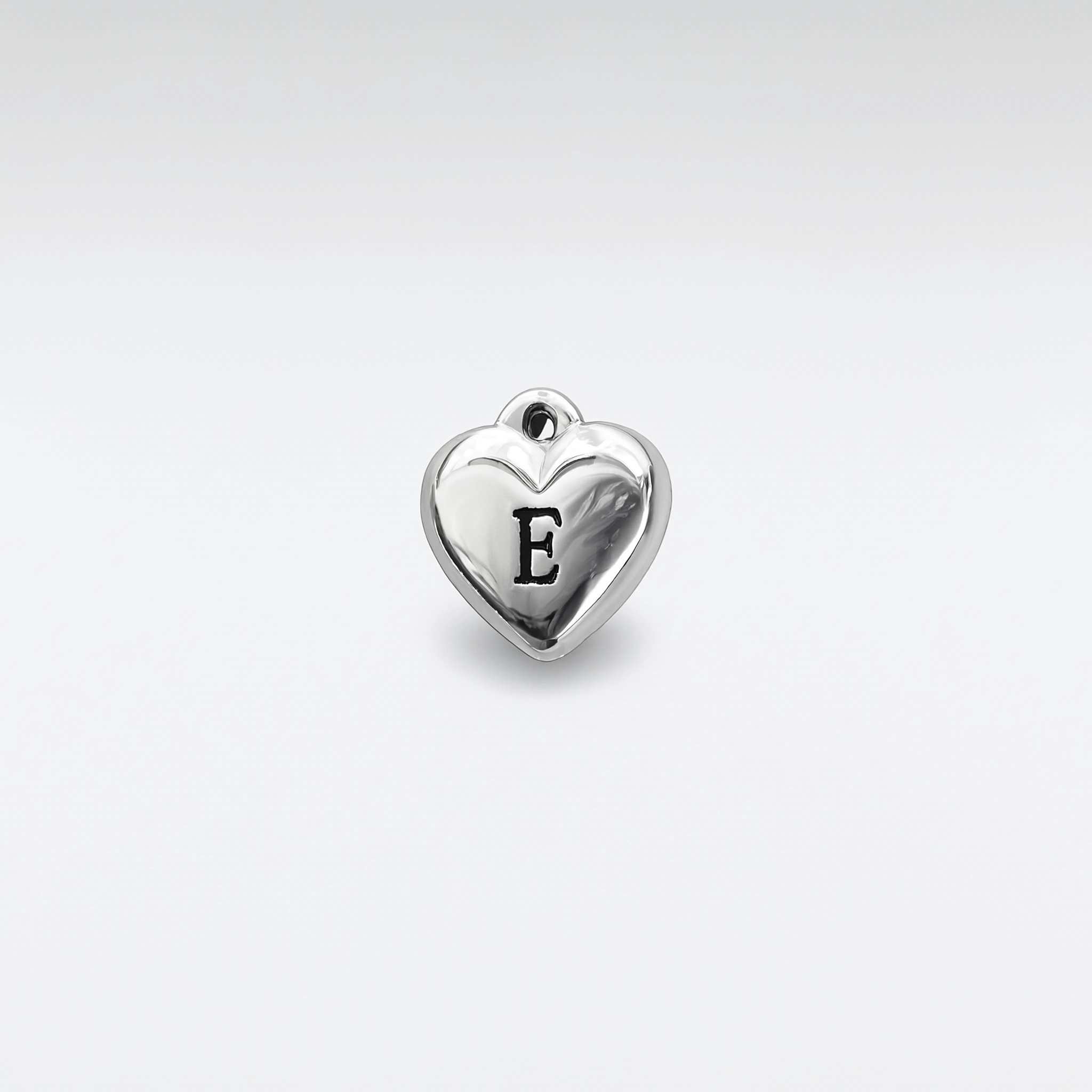Letter F Charm Silver