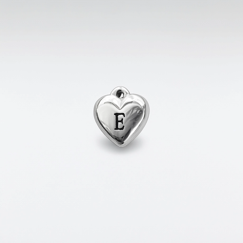 Letter F Charm Silver