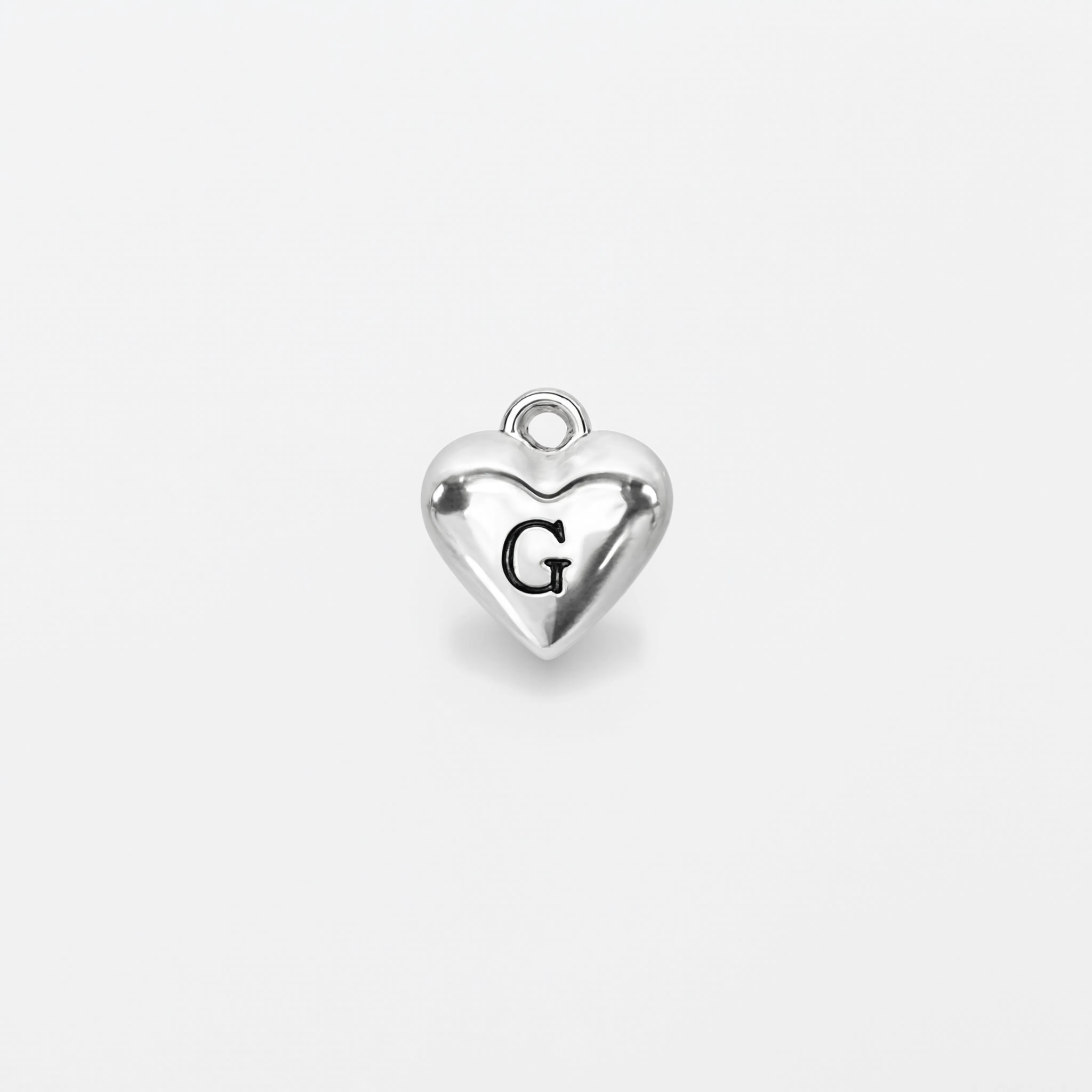 Letter G Charm Silver